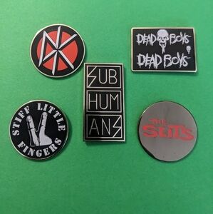 Punk and Rock Enamel Pin Set